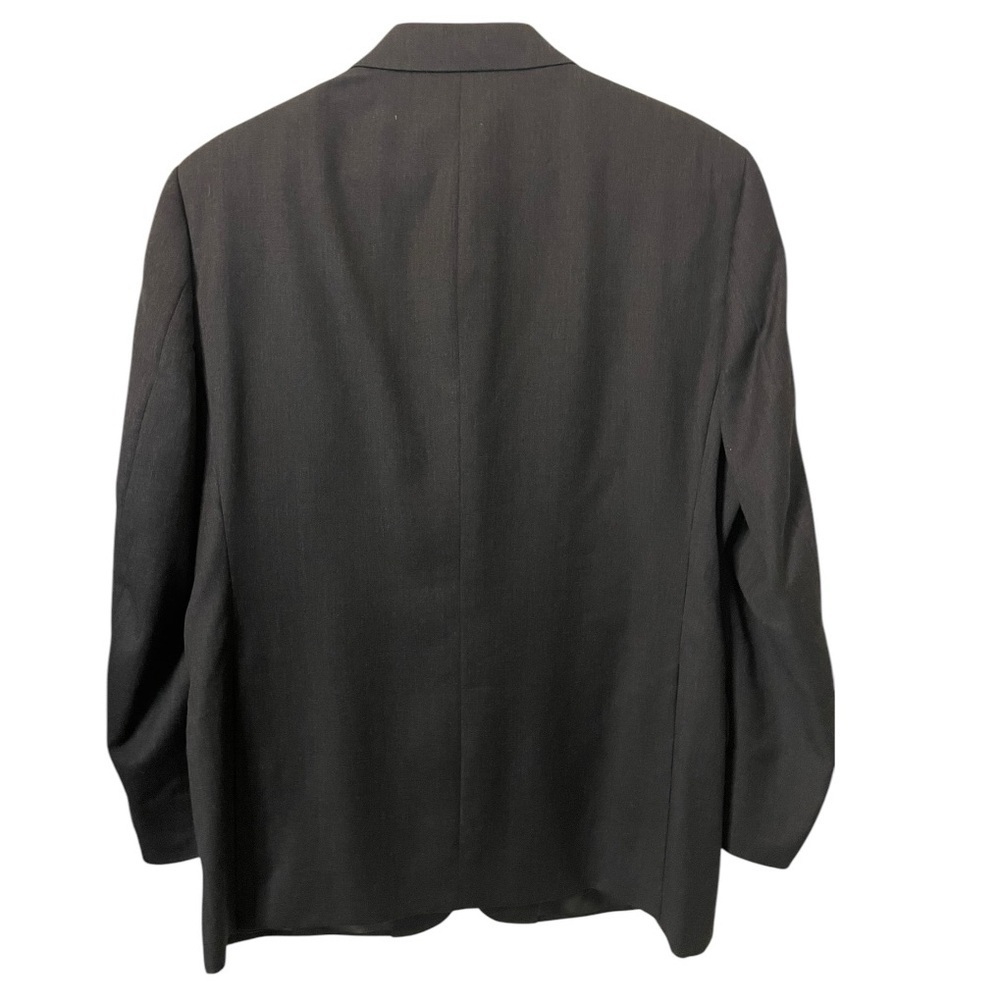 Roberto Villini Italy Charcoal Wool Suit 40S 34x29 Pleated Super 100 Men Classic - Picture 3 of 14